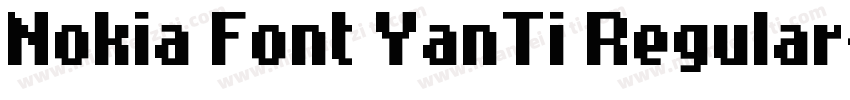 Nokia Font YanTi Regular字体转换